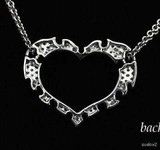 New $3200 PAUL MORELLI 18K Diamond Heart Necklace SALE  