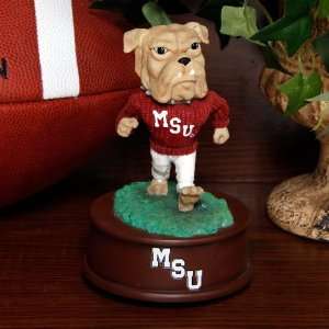   State Bulldogs Bully Musical Mascot Figurine