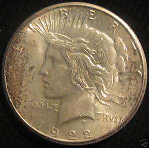 1922 S PEACE DOLLAR GEM BU  L12  