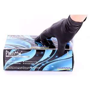  Black PHANTOM Medical Latex Gloves Price Per 1 Box  Large 