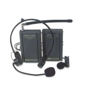 New Wireless Lapel Microphone Kit Two Frequencies Case Pack 1   519502