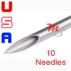 10 Sterile Body Piercing Needles 18g 18 GAUGE LOT NR