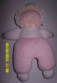 Eden Pink Terry Cloth Teddy Bear 10 Soft Baby Plush Toy Girl  