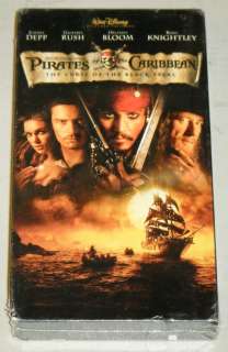 PIRATES OF THE CARIBBEAN CURSE OF THE BLACK PEARL Sealed VHS Movie 