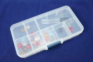 Storage Box 10 Compartment Portable Plastic Tool Case  