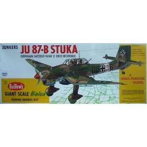  Junkers JU 87B Stuka Balsa Model Airplane Guillows Toys & Games
