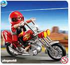 PLAYMOBIL #5113 Motorcycle Chopper with Rider Brand NEW
