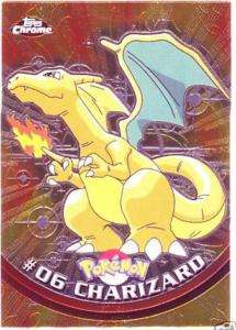 Topps Chrome Charizard #6 Ultra Rare Foil Pokemon Card  