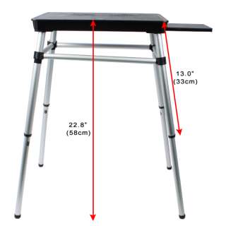 Portable Lightweight Laptop Notebook Table Stand with Long Legs USB 