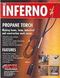 NEW INFERNO PROPANE GAS TORCH Model # WCTA KH825 01  