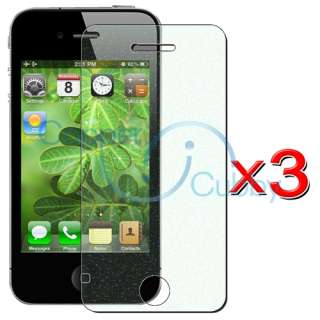 Diamond Protective Film Shield Guard Accessory Bundle For iPhone 4 