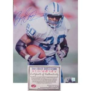  Barry Sanders Detroit Lions  Close Up  16x20 Autographed 