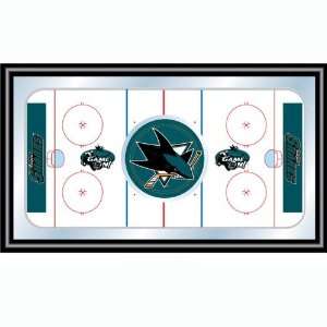  NHL San Jose Sharks Framed Hockey Rink Mirror Electronics