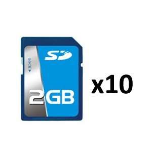 com 10 Pack of 2GB SD Memory Cards for Canon PowerShot, Nikon Coolpix 