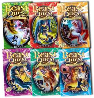BEAST QUEST  THEAmulet of Avanti 6 Books Set 19 to 24 Serial 4