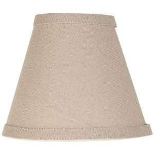  Tan Linen Lamp Shade 3x6x5 (Clip On)