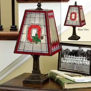  14 Art Glass Table Lamp Ohio State
