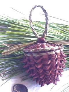 Small Pine Cone basket   from the pine tree state by Pam Cunningham 