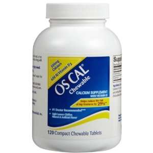  Oscal Calcium 500 mg + Vit D Chewable Tabs, Light Lemon 