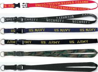 Military/Security Style NECK STRAP w/Key Ring  