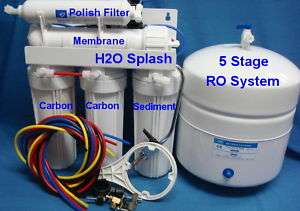   Reverse Osmosis System 24/35/50 GPD Membrane/RO Water Filter Tank