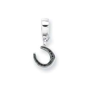   Horseshoe Charm in Silver for Pandora and most 3mm Bracelets Jewelry