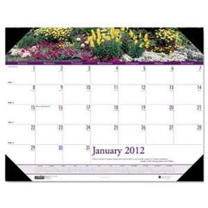  Photographic Monthly Desk Pad Calendar, 18 1/2 x 13, 2012 Electronics