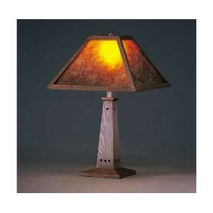    Table Lamps Mission Lamp w/ Almond Paper Shade