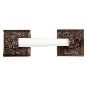  Copper Toilet Paper Holder with Square Backplate