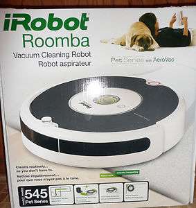 iRobot Roomba Vacuum Cleaning Robot #545 Pet Series with Aerovac  New 