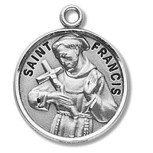  Sterling Silver Patron Saint St Francis Catholic Religious 
