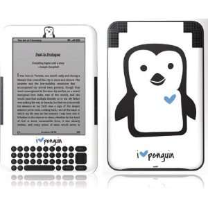  i HEART penguin skin for  Kindle 3