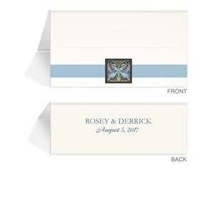 50 Personalized Place Cards   Swan Twins