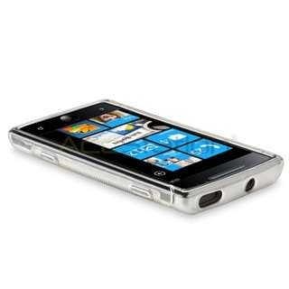 For Samsung i8700 Omnia 7 TPU Clear White Rubber Skin Case Cover New 