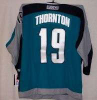 THORNTON San Jose Sharks CCM 550 HOME Teal Jersey XXL  