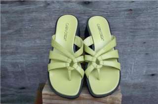 Green Sandals NWOT sz 6.5M Cabin Creek 2 in heel  