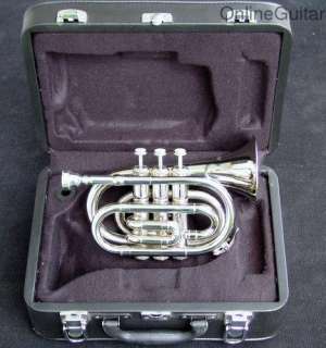 2012 Bb Nickel Pocket Trumpet +Bonus Yamaha Care Kit  
