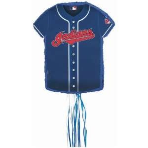   PINATA Cleveland Indians Baseball   Shirt Shaped Pull String Pinata