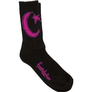   Splendor Neon Socks Black Pink 1 Pair Skate Socks