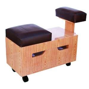  Pixie Pedicure Cart   Dark wood Beauty