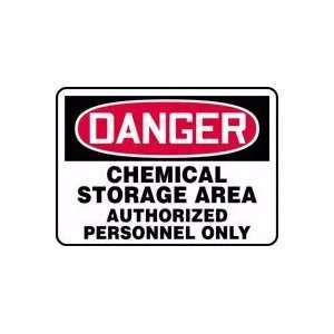   STORAGE AREA AUTHORIZED PERSONNEL ONLY 7 x 10 Dura Plastic Sign