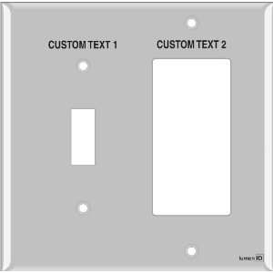   Light Switch Labels 1 Toggle 1 Decora (plastic   standard size) Home