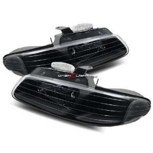 96 97 Plymouth Voyager Headlights   Black Automotive