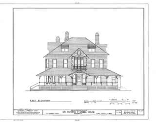 Shingle Style home with porches   detailed plans, blueprints 