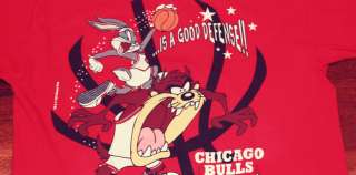   CHicago Bulls T Shirt Looney Tunes Jordan D. Rose Bugs Bunny  