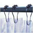 Shower Curtain Hooks Beaded Roller Ball NEW IN BOX  