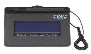 Topaz SigLite 1 x 5 T S460 HSB R Signature Capture Pad  