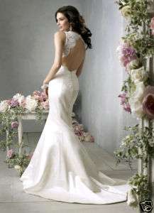 SILK Open back Mermaid Wedding Dress hjelm mdl# jim 859  