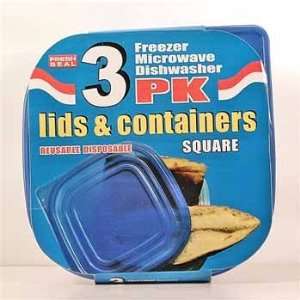  Fresh Seal Plastic Storage Containers w/ Lids Case Pack 24 