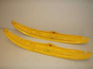 Ski Doo Pilot 5.7 Yellow Dual Runner Lightweight PAIR Composite 